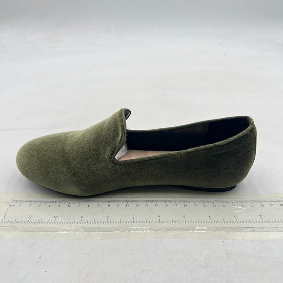 FYS Olive Drab Comfortable Slip On Loafers Round Toe Ballet Flats Walking Shoes - Picture 2 of 8